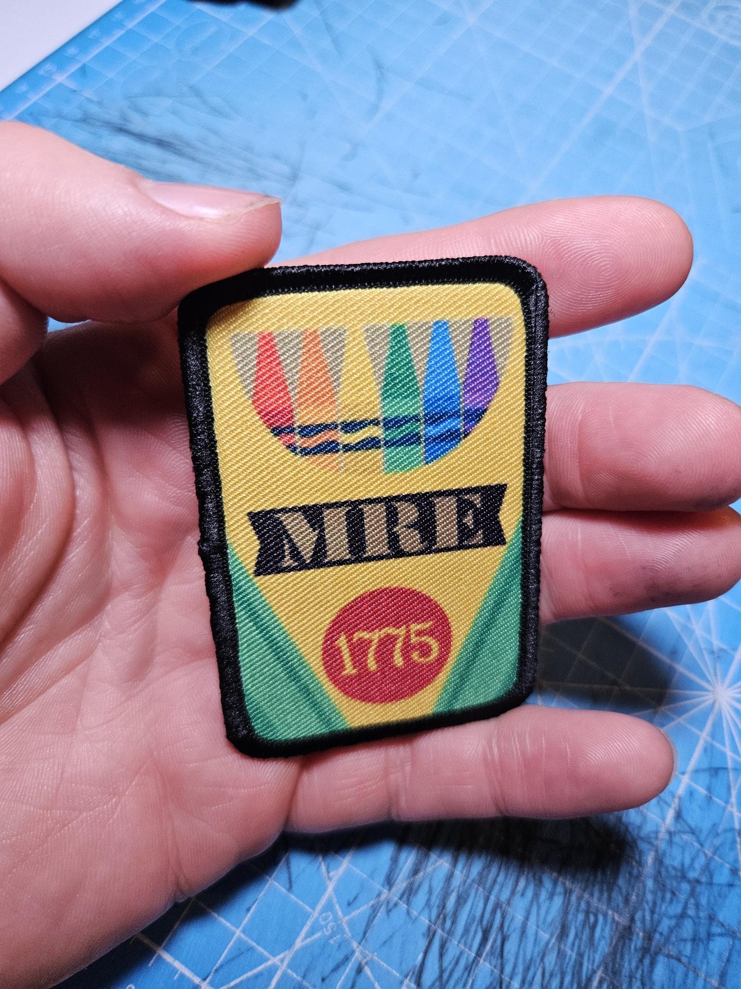 x100 Crayon eaters marine meme ration red tastes like cherry 2"x3" morale patch with hook and loop backing military joke meme (Copy)