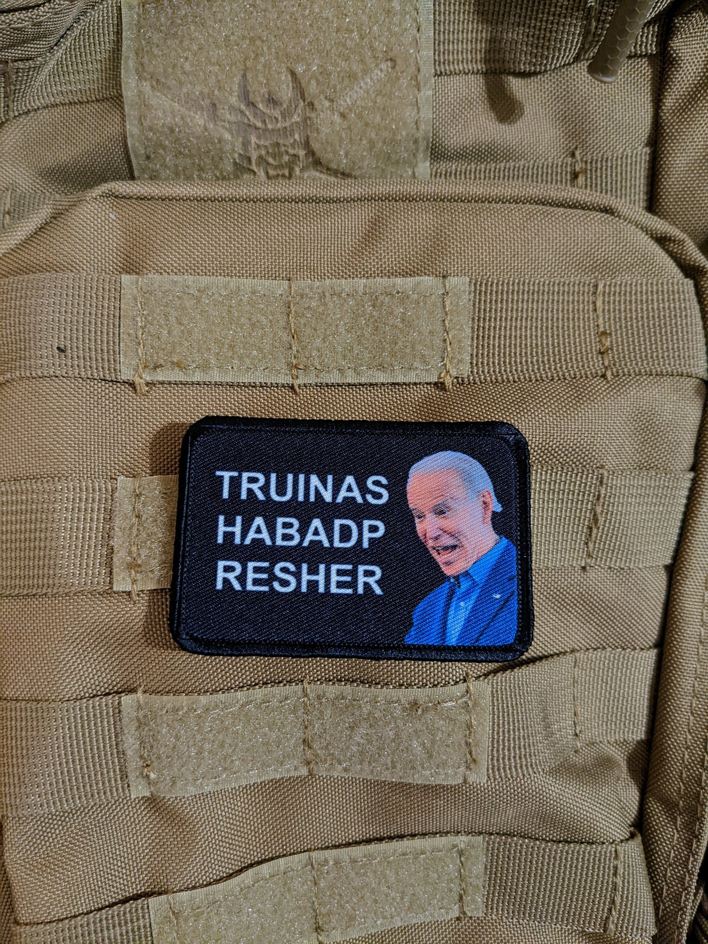 Joe Biden gibberish lgb fjb no Biden teleprompter 2"x3" morale patch with hook and loop backing