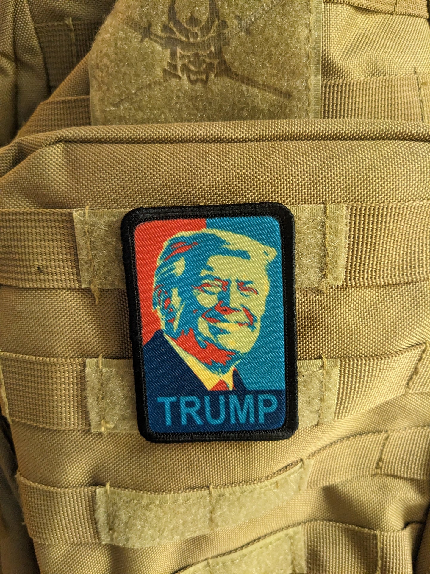 hope poster meme funny 2"x3" morale patch with hook and loop backing