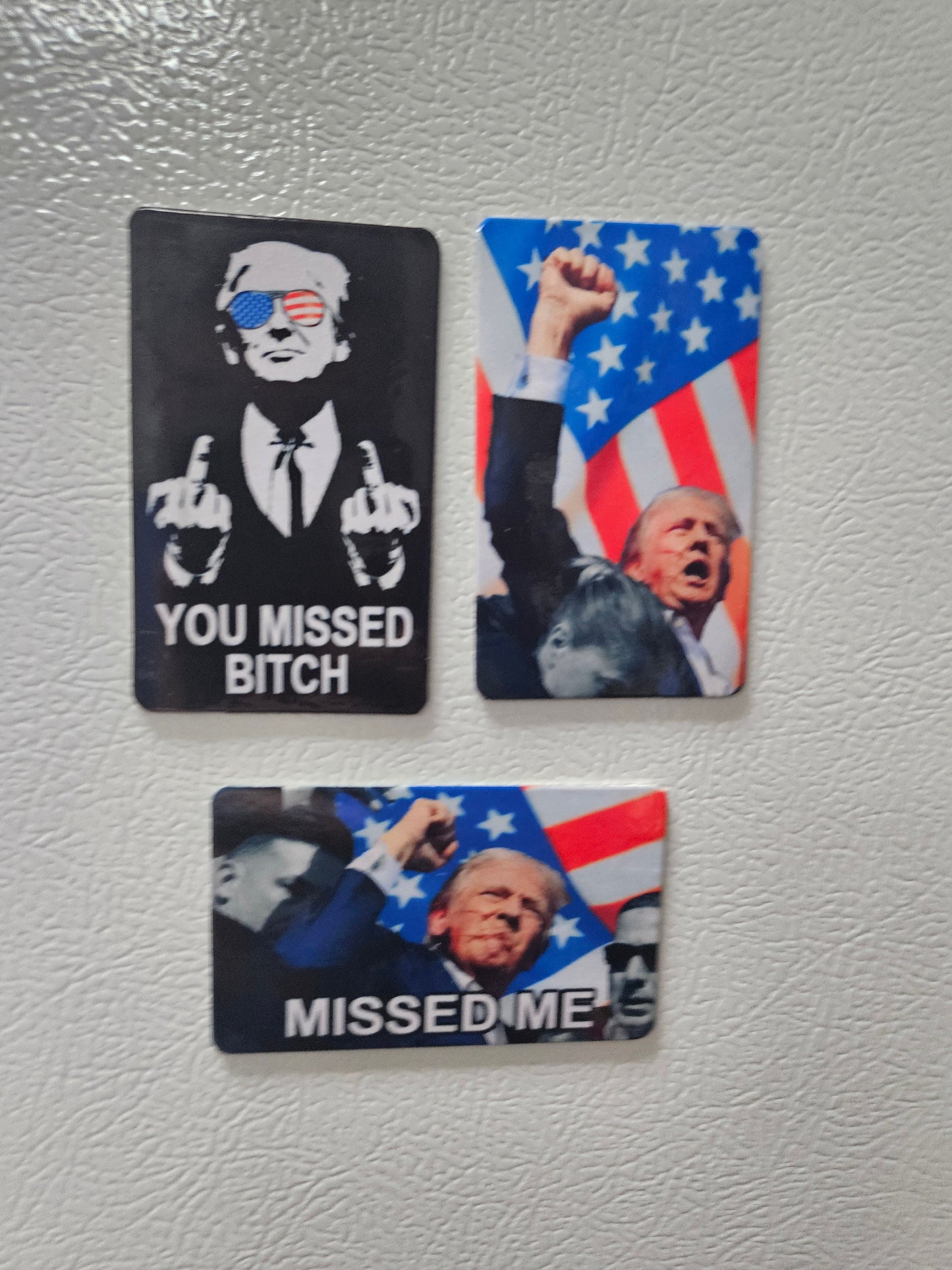 Combo three you missed fridge magnets 2x3.5" dimensions
