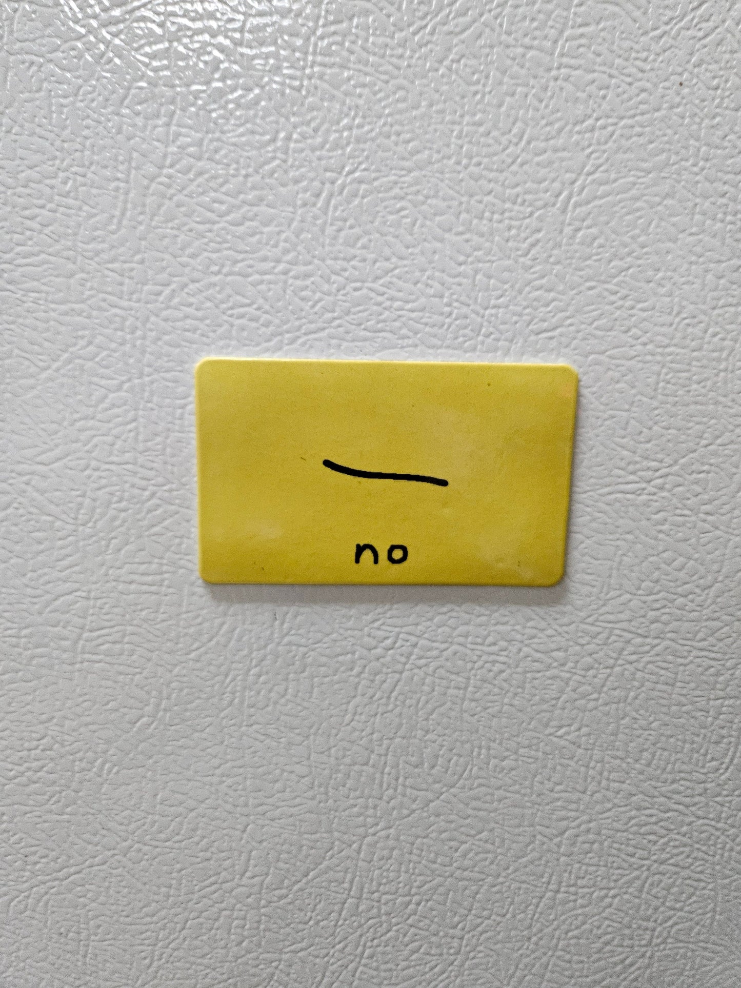 Funny "NO" poorly drawn Gadsden flag parody fridge magnet 2x3.5" dimensions
