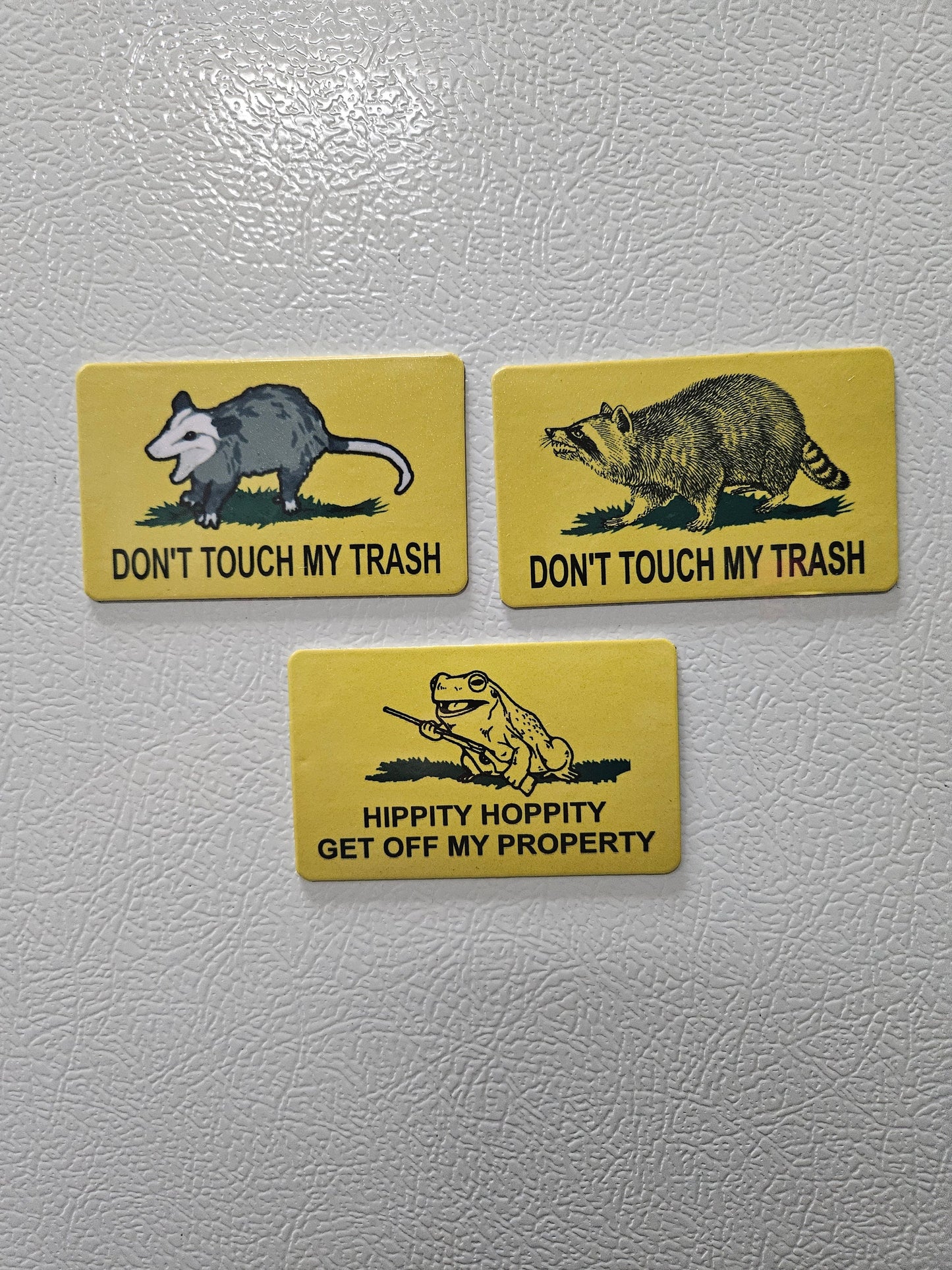 Combo three gadsden flag parody fridge magnets    2x3.5" dimensions