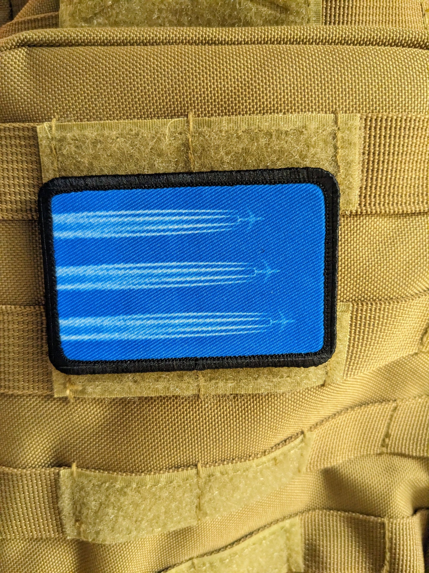 Chemtrails conspiracy humor joke 2"x3" morale patch with hook and loop backing