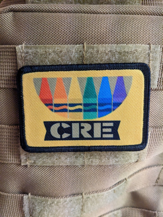 Crayon eaters marine meme ration wide  2"x3" morale patch with hook and loop backing military joke meme