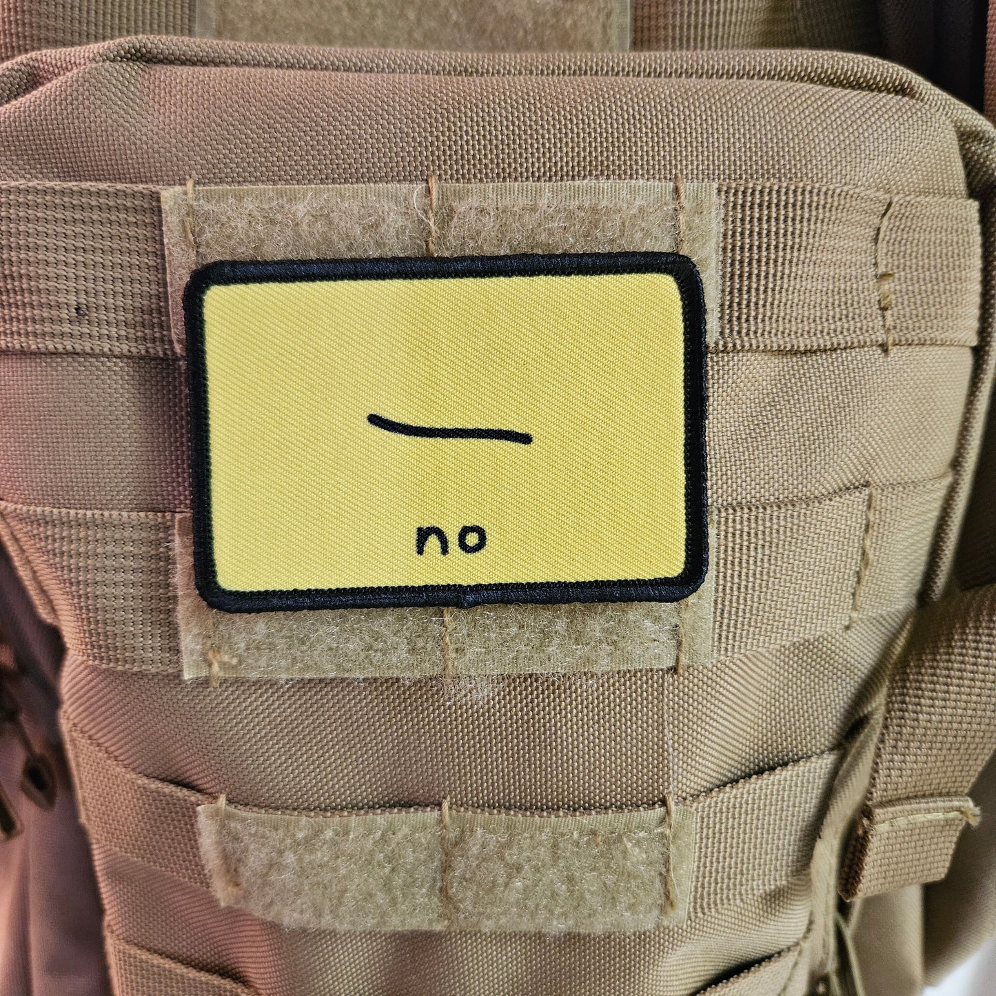 No snake bad drawing parody Gadsden flag meme 2"x3" removable morale patch with hook and loop backing