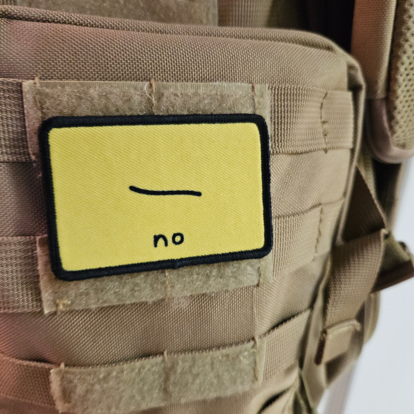 No snake bad drawing parody Gadsden flag meme 2"x3" removable morale patch with hook and loop backing