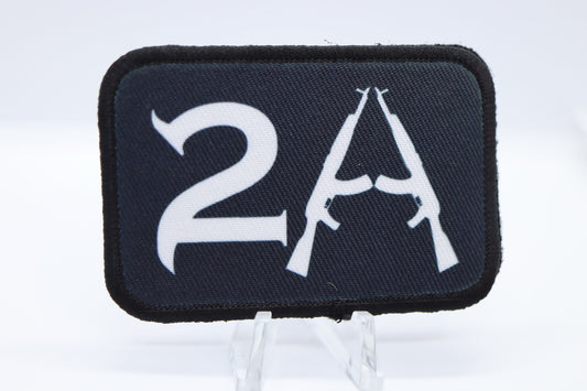 2nd amendment patch  2"x3" morale patch with hook and loop for hat