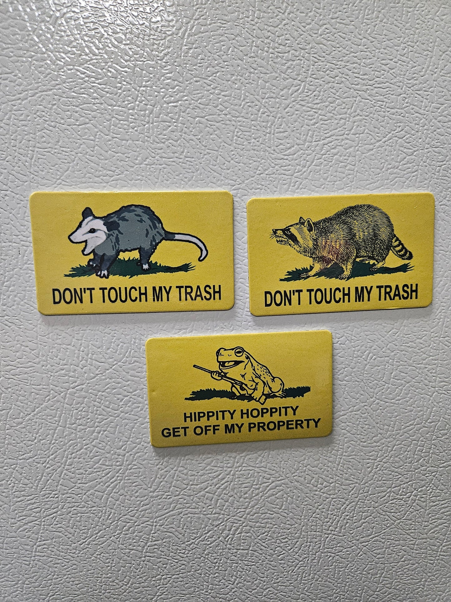 Combo three gadsden flag parody fridge magnets    2x3.5" dimensions