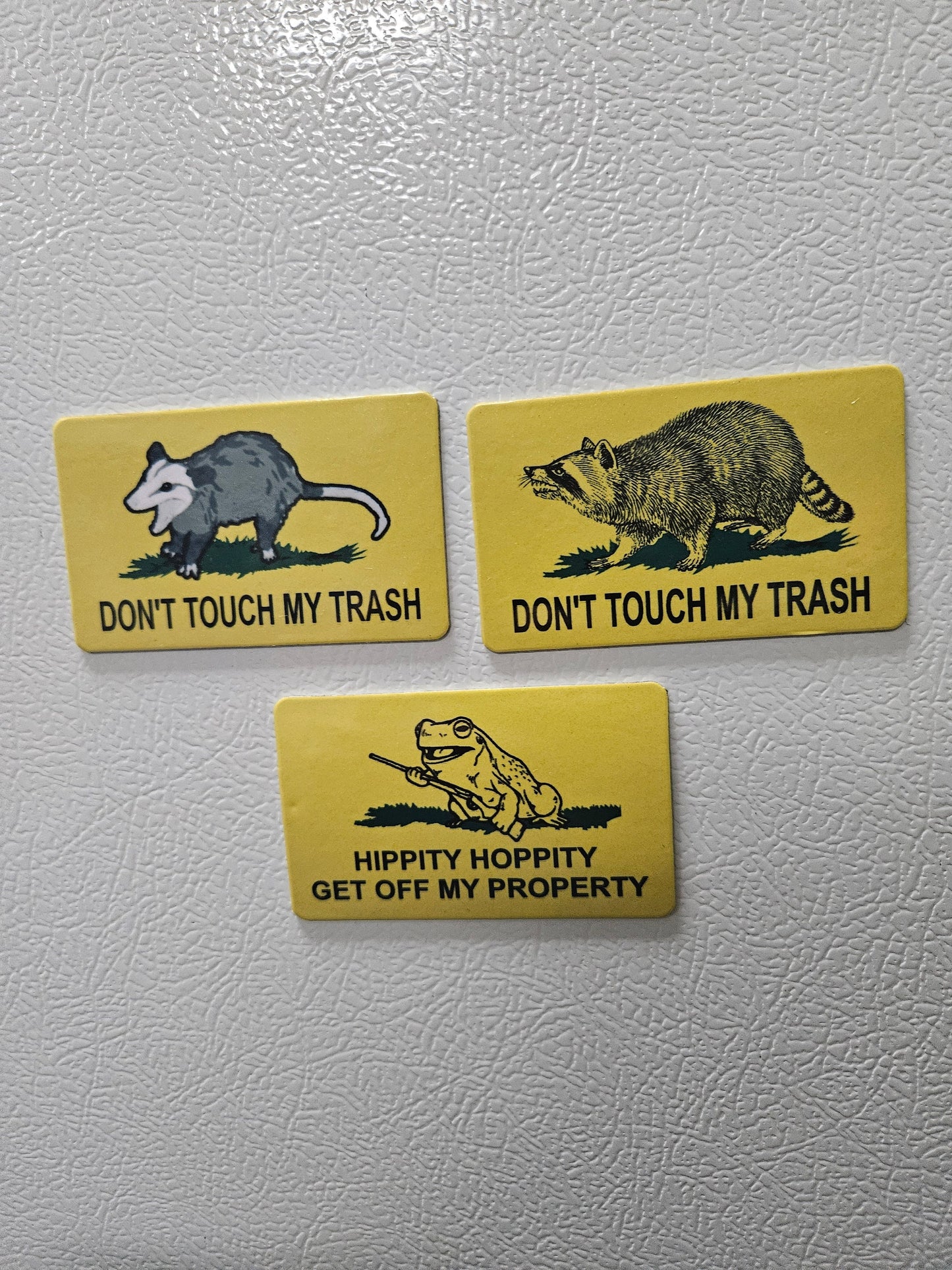 Combo three gadsden flag parody fridge magnets    2x3.5" dimensions