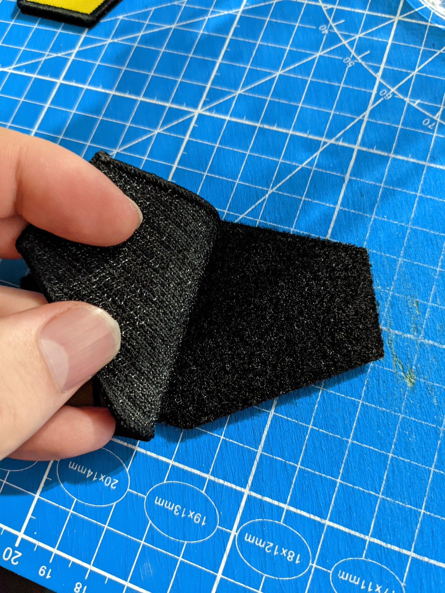 bag of holding dnd dungeons and dragon meme 4"x2.5" hexagon morale patch with hook and loop backing