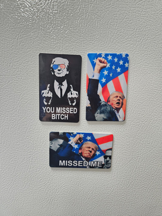 Combo three you missed  fridge magnets   2x3.5" dimensions