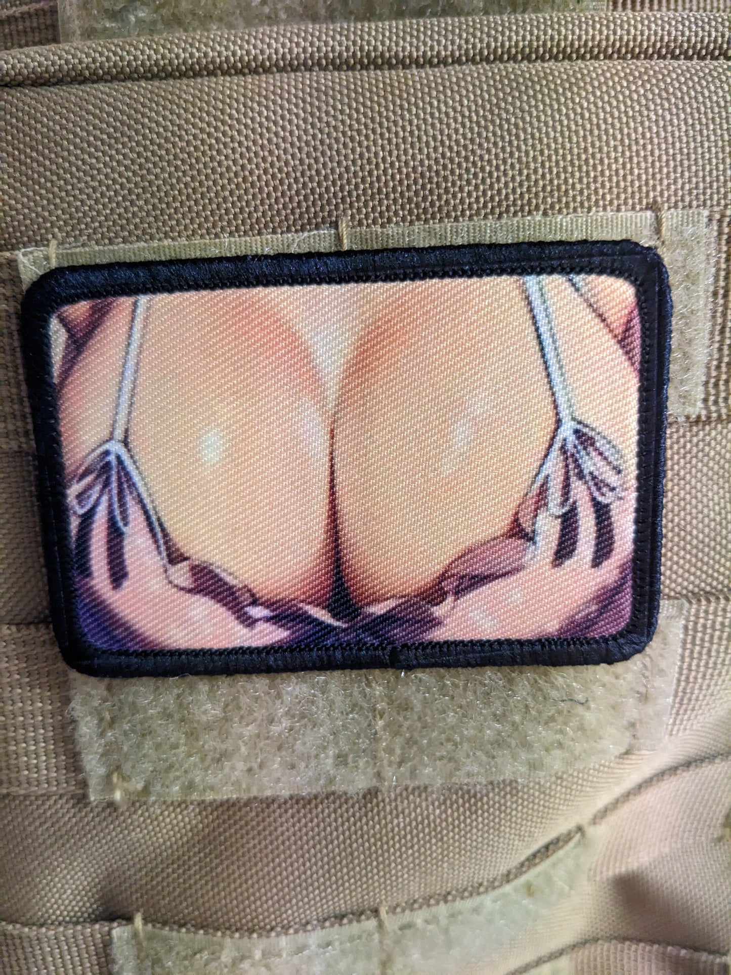 Huge mommy milkers meme 2"x3" morale patch with hook and loop backing