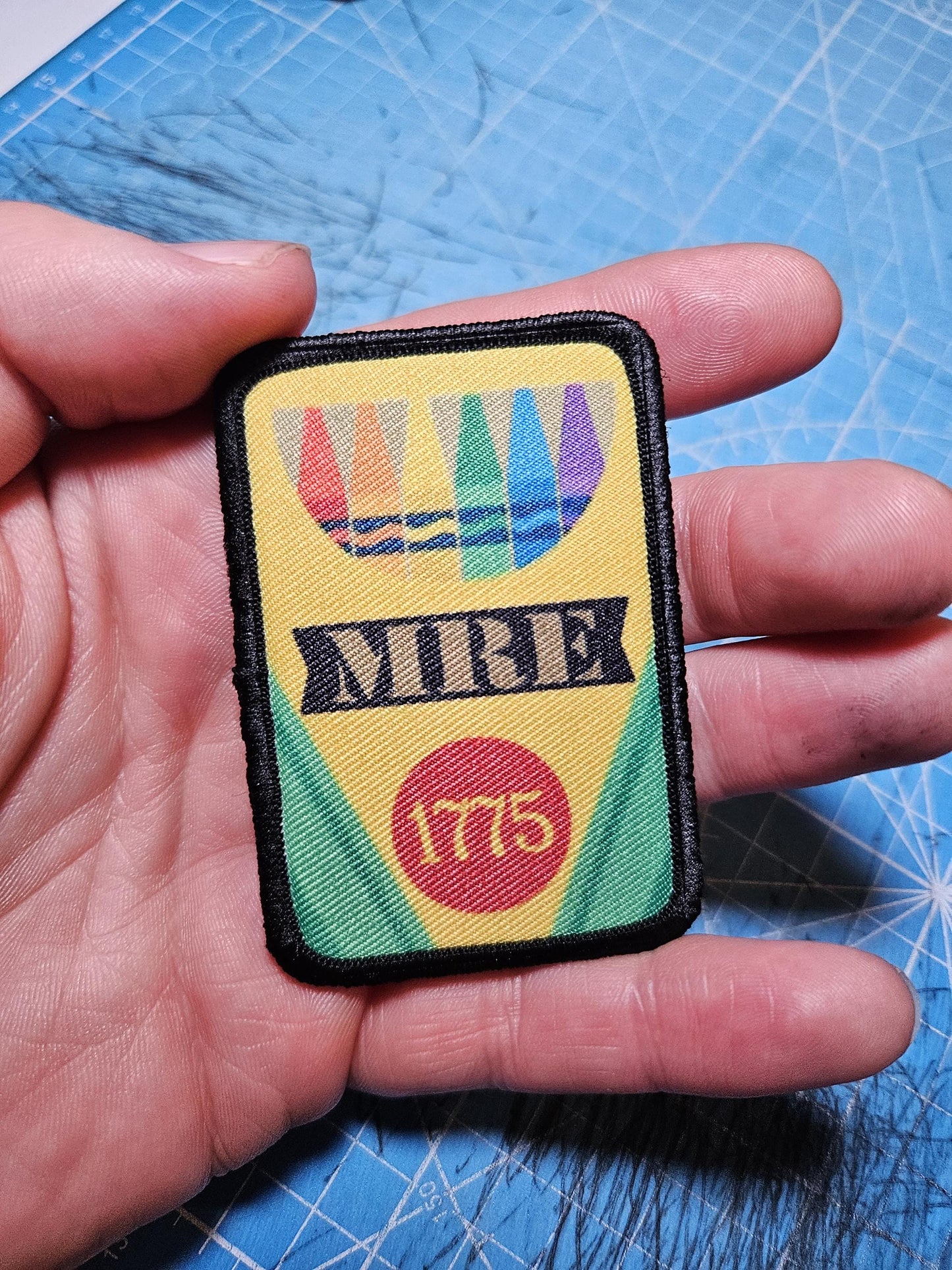 x100 Crayon eaters marine meme ration red tastes like cherry  2"x3" morale patch with hook and loop backing military joke meme (Copy)