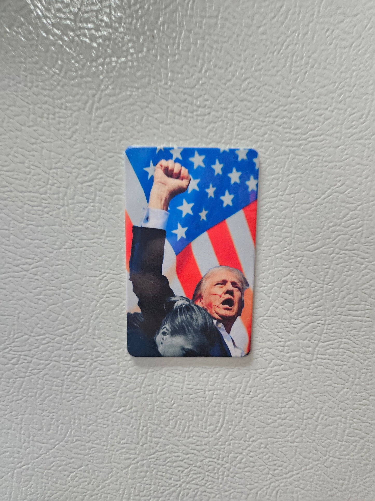 Donald  fist raised you missed fridge magnet  2x3.5" dimensions
