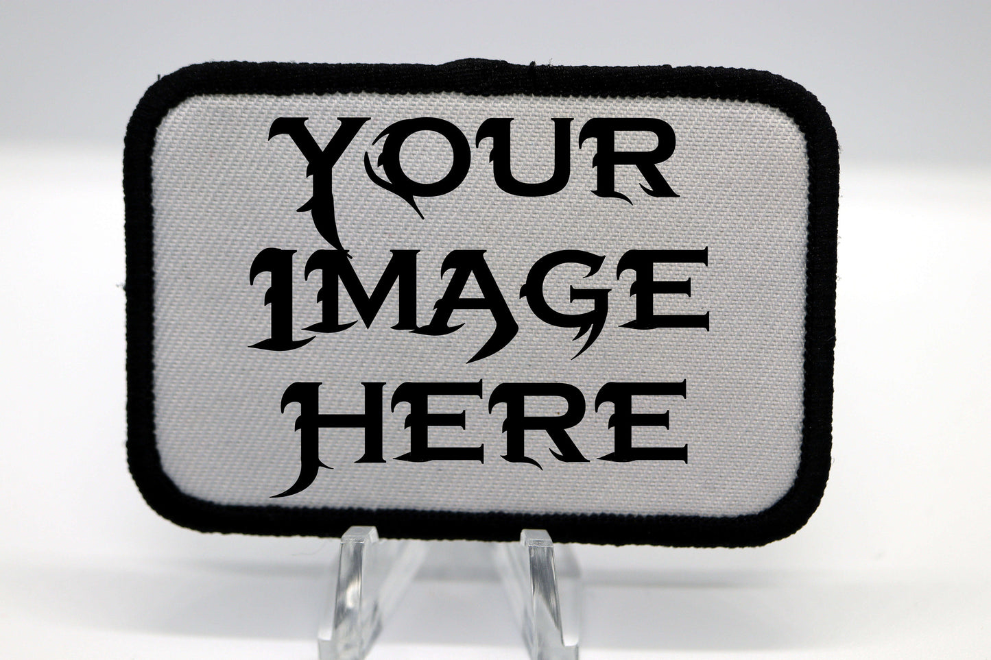 Custom choose your own image or text 2"x3" hook & loop morale patch