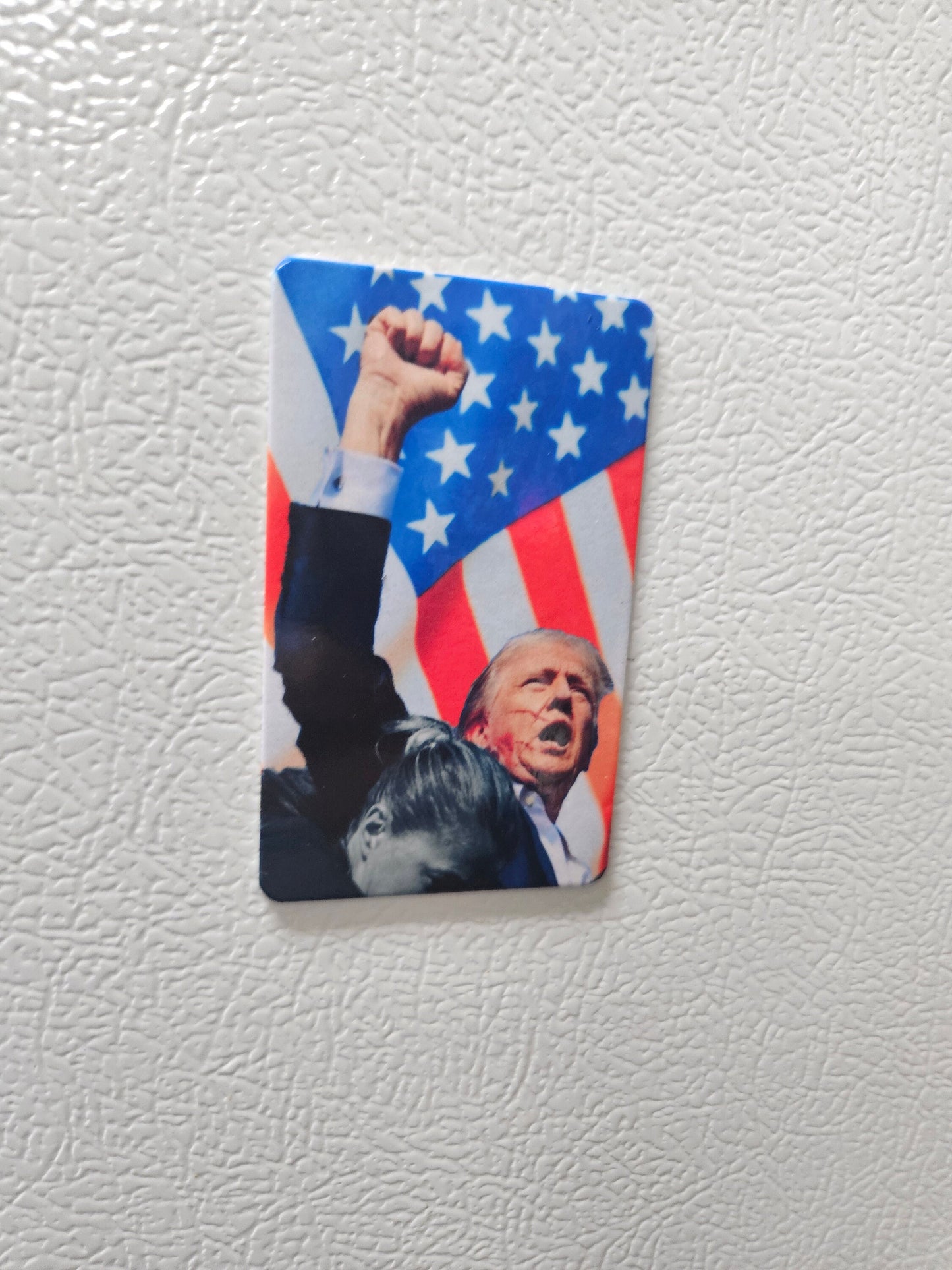 Donald  fist raised you missed fridge magnet  2x3.5" dimensions