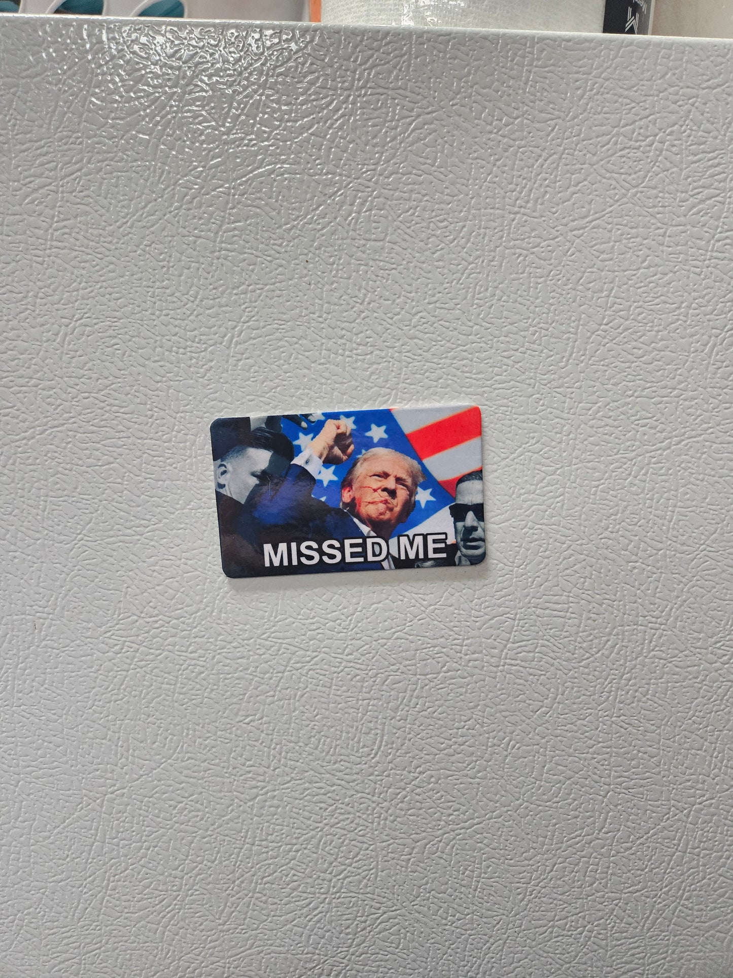 Donald fist raised you missed fridge magnet x3.   2x3.5" dimensions