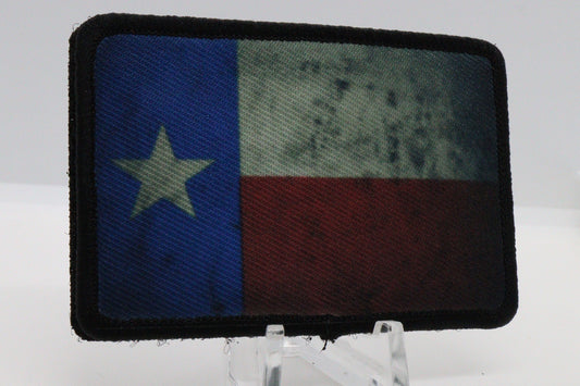 Texas Flag Patch lone star state 2"x3" morale patch with hook and loop backing
