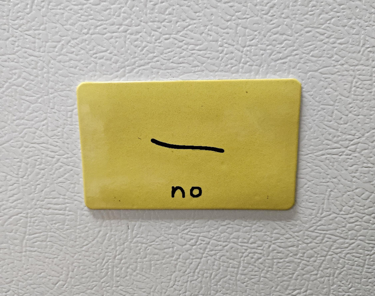 Funny "NO" poorly drawn Gadsden flag parody fridge magnet 2x3.5" dimensions