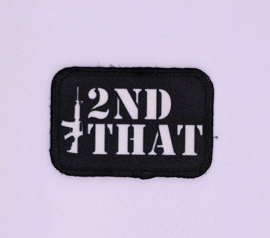 I 2nd that 2nd amendment airsoft meme 2"x3" morale patch with hook and loop backing