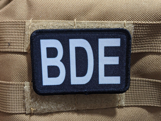Big dick energy BDE meme 2"x3" morale patch with hook and loop backing removable