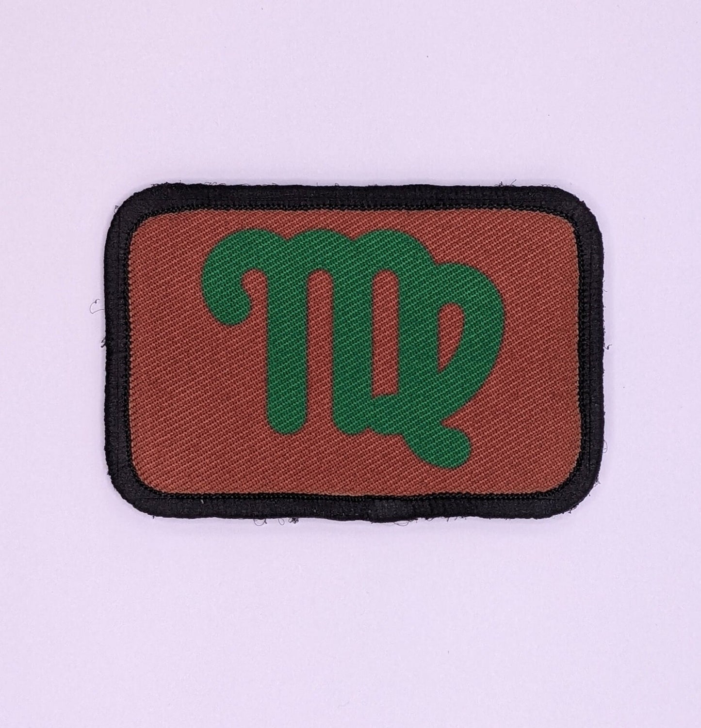 Virgo sign zodiac custom colors available 2"x3" morale patch with hook and loop backing