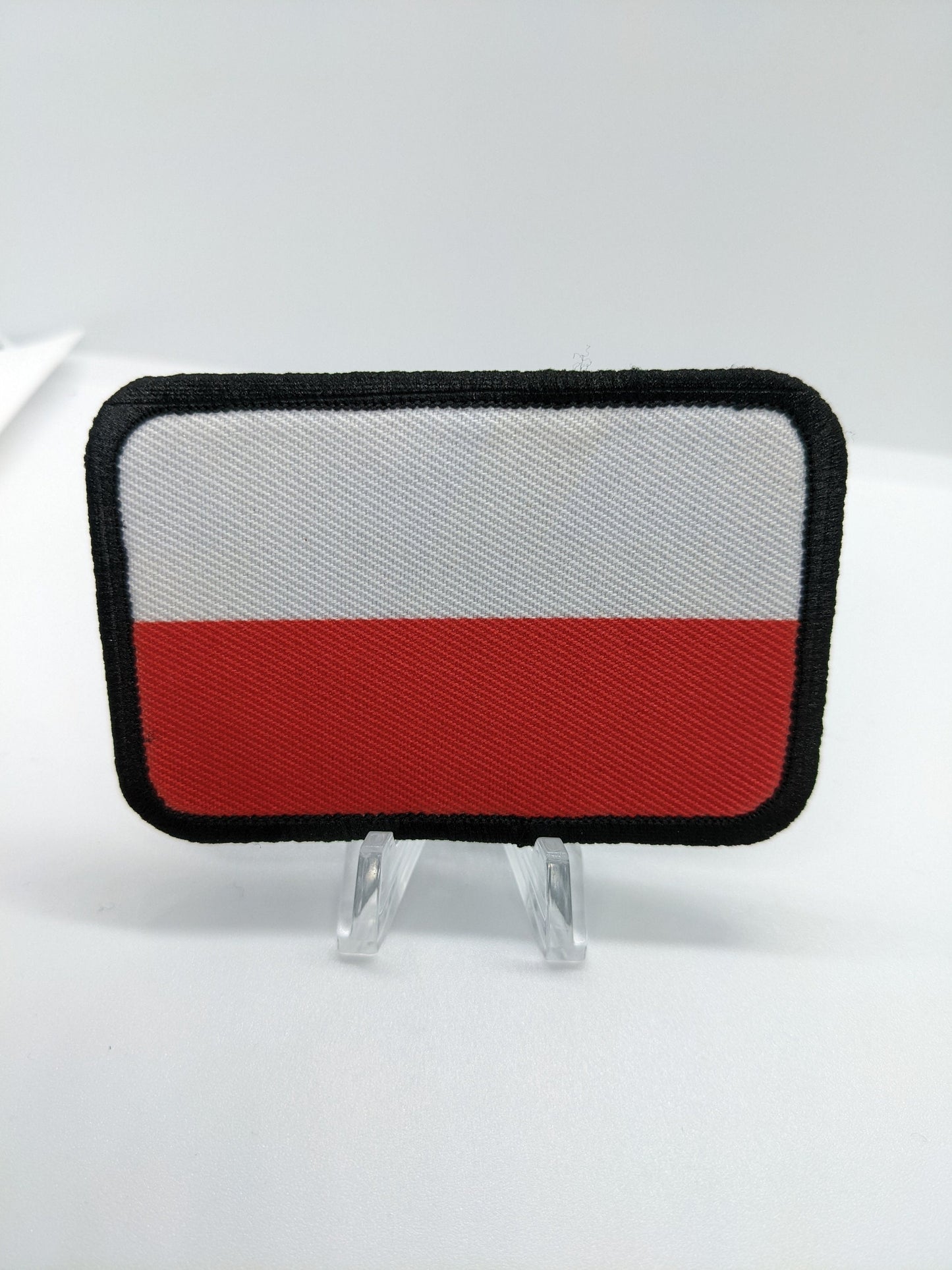 Poland Polish Flag 2"x3" morale patch with hook and loop backing
