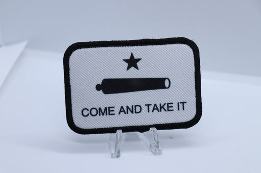 come take it Texas Gonzales flag removable patch 2"x3" morale patch with hook and loop backing