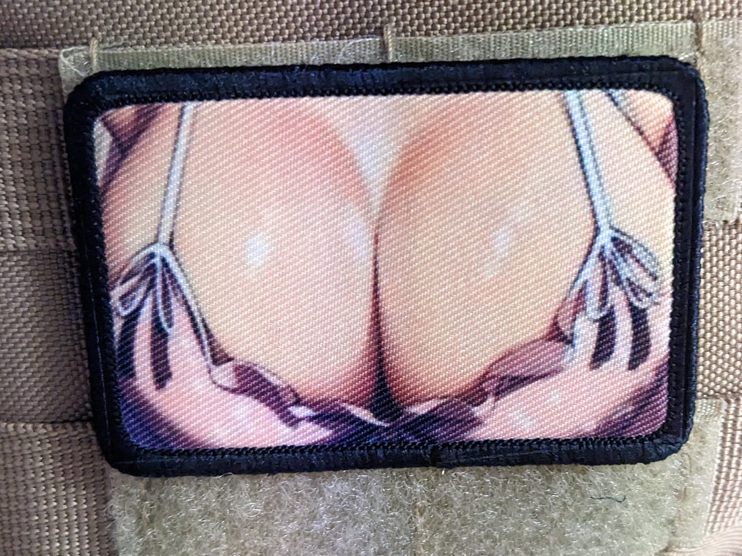 Huge mommy milkers meme 2"x3" morale patch with hook and loop backing