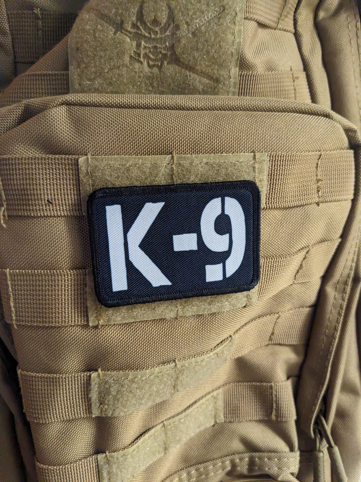 K-9 dog vest patch 2"x3" removable morale patch with hook and loop backing
