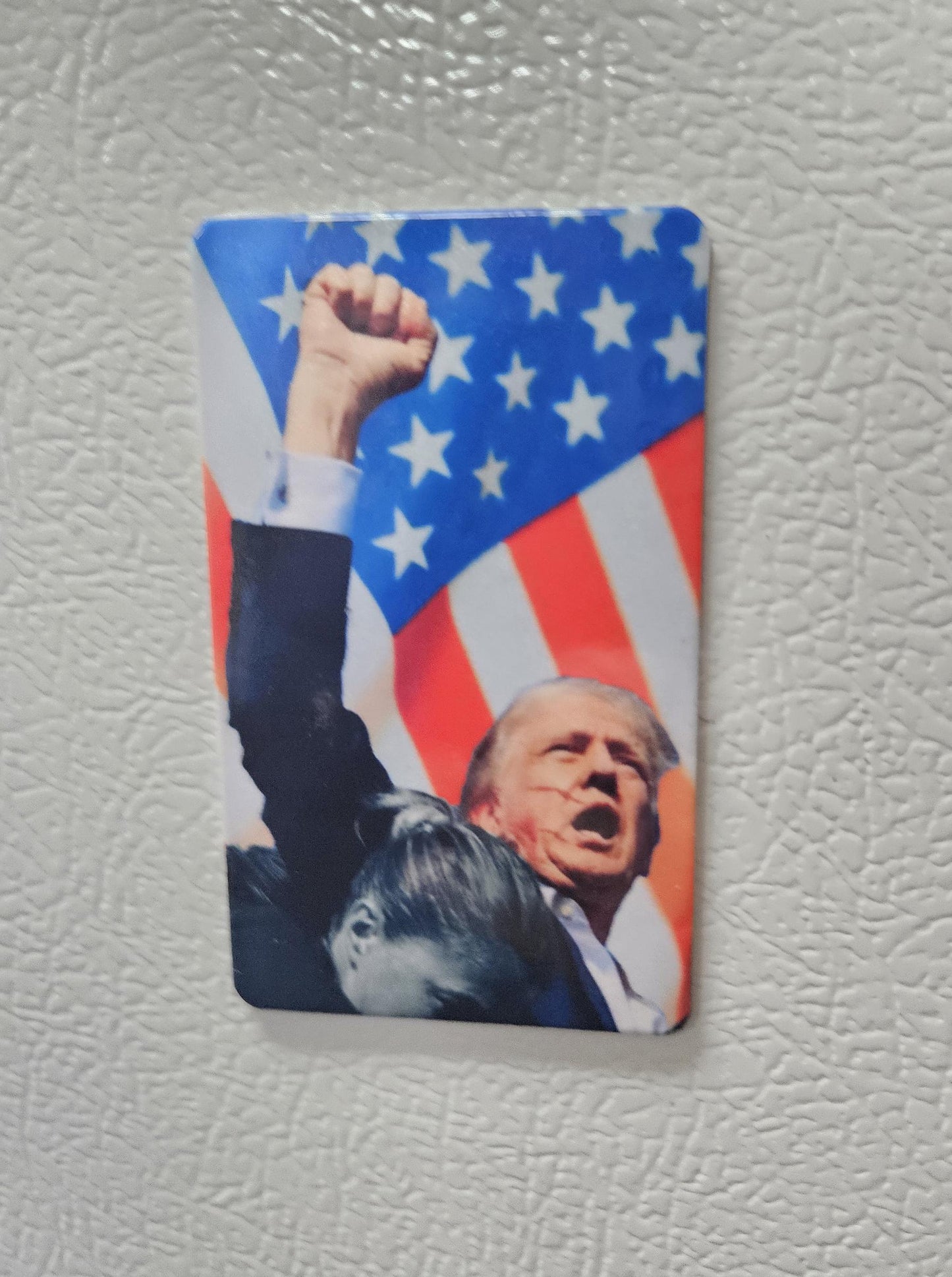 Donald  fist raised you missed fridge magnet  2x3.5" dimensions