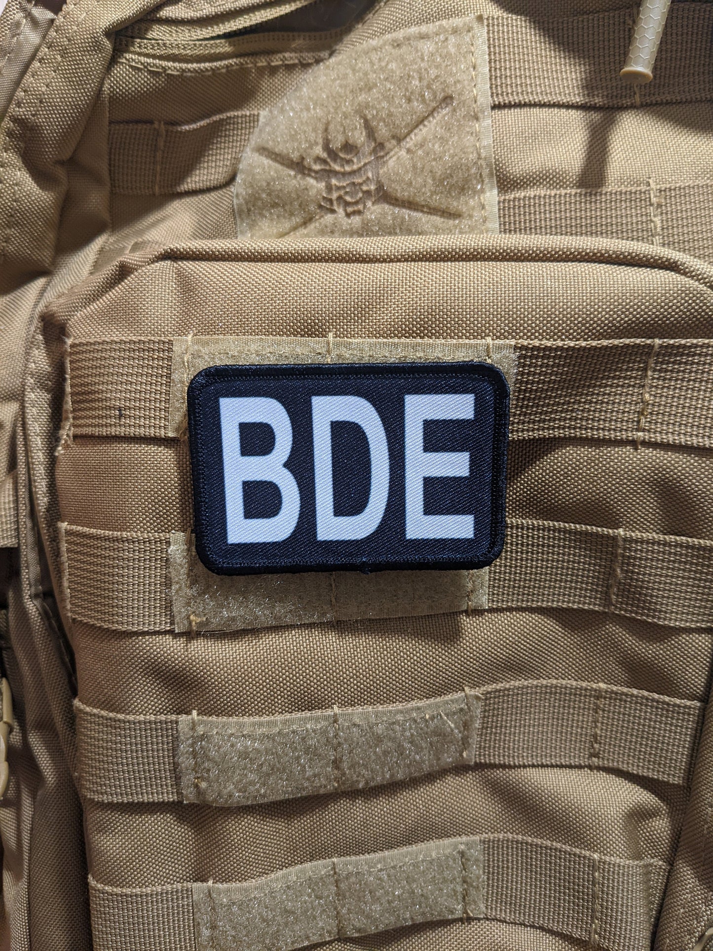 Big dick energy BDE meme 2"x3" morale patch with hook and loop backing removable