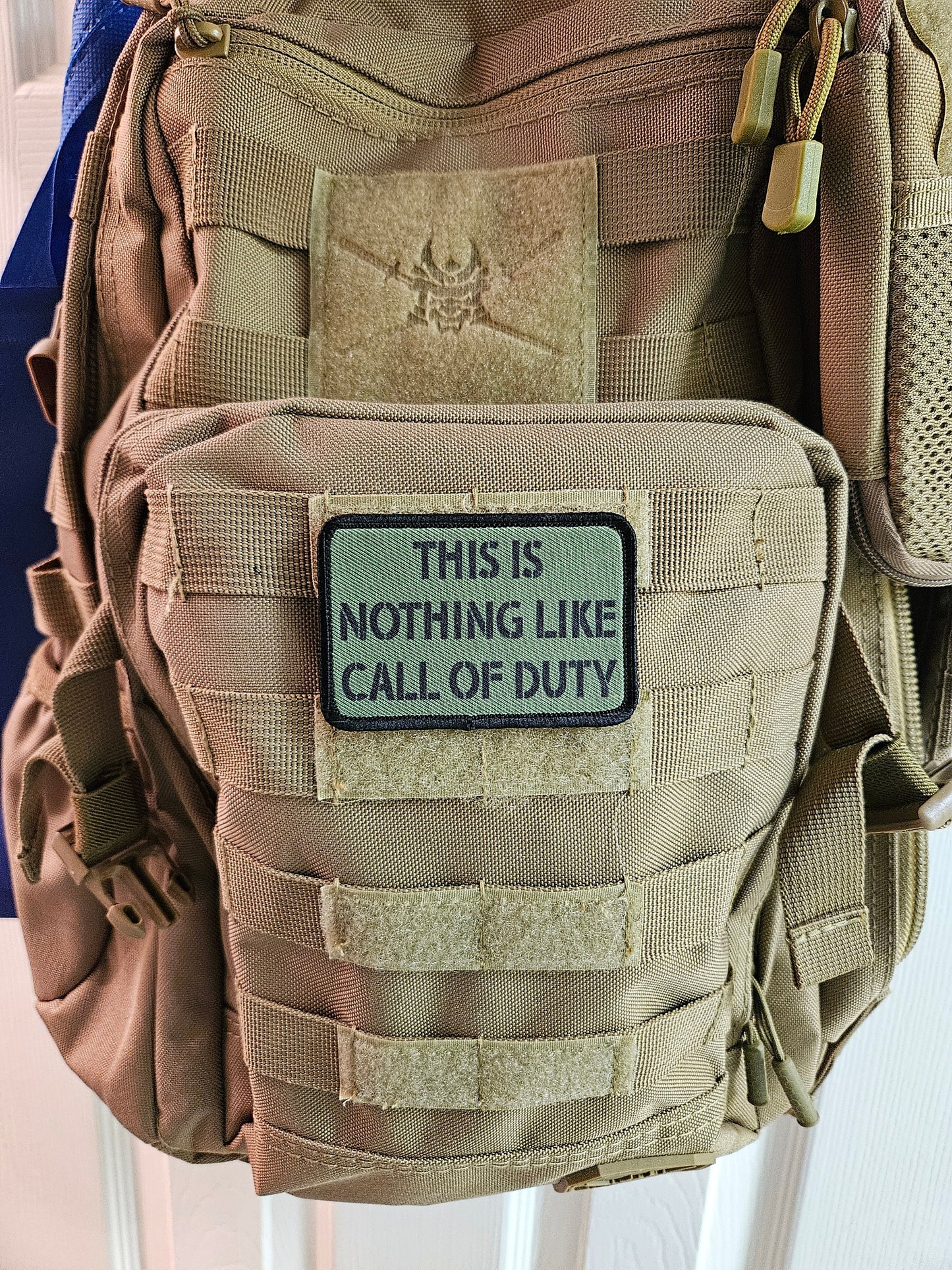 This is nothing like call of duty military gaming meme 2"x3" removable morale patch with hook and loop backing