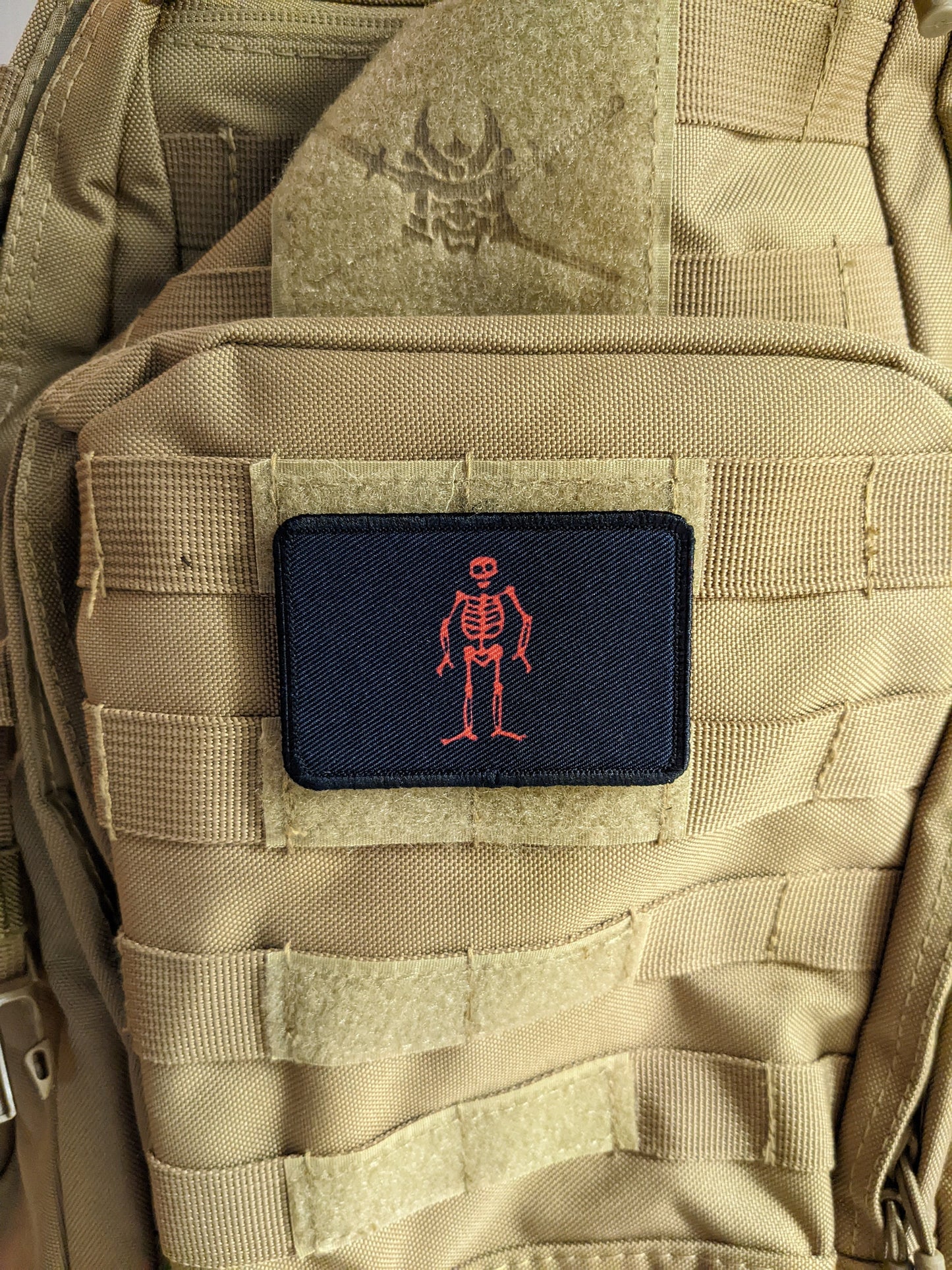 Red Skelton Edward Low  pirate flag pirate 2"x3" removable morale patch with hook and loop for hat
