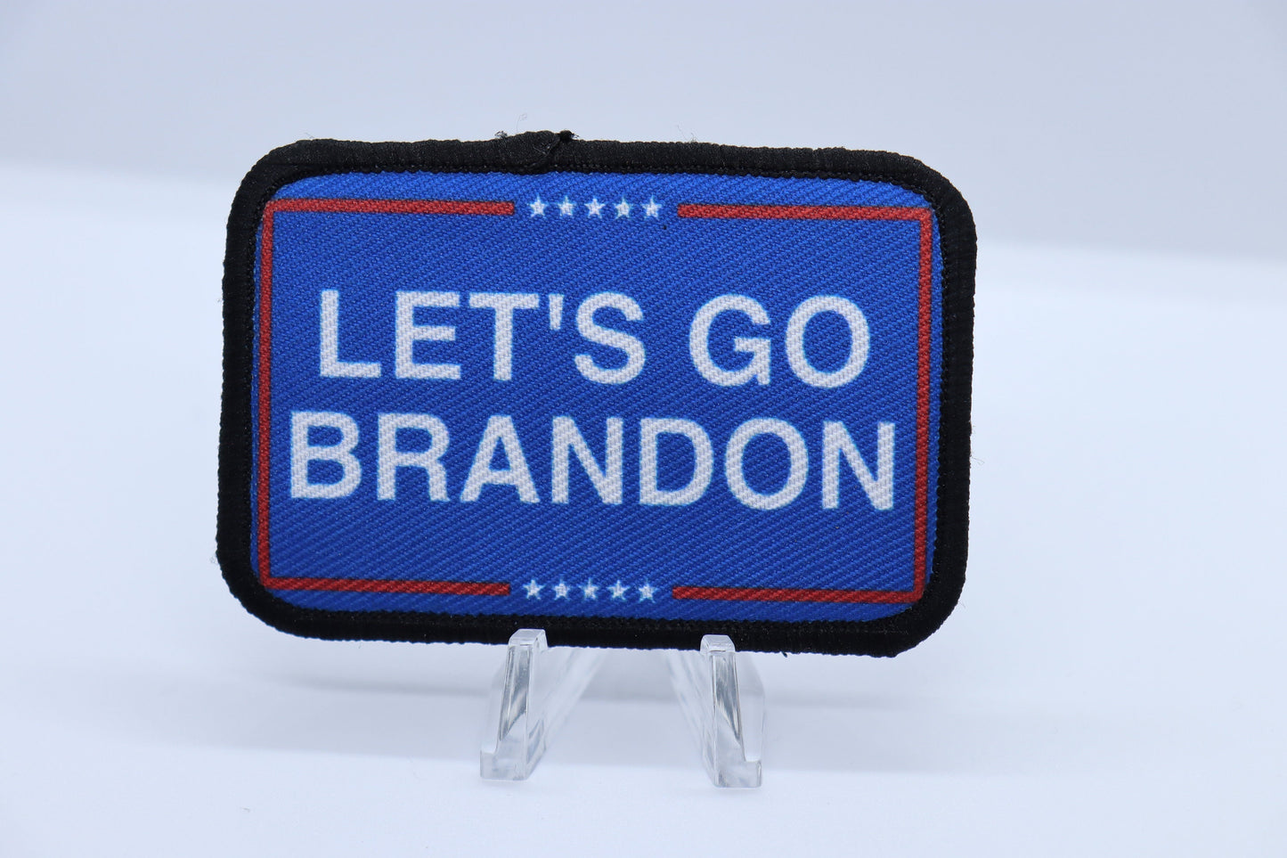 FU!K Joe Biden Let's Go Brandon chant meme 2"x3"  removable morale patch with hook and loop backing