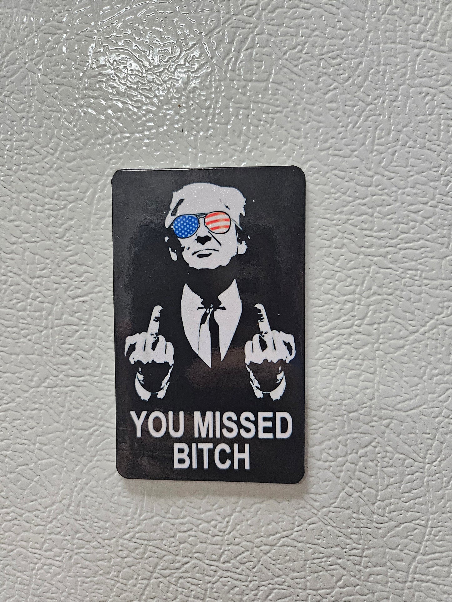 Donald you missed bitch fridge magnet   2x3.5" dimensions