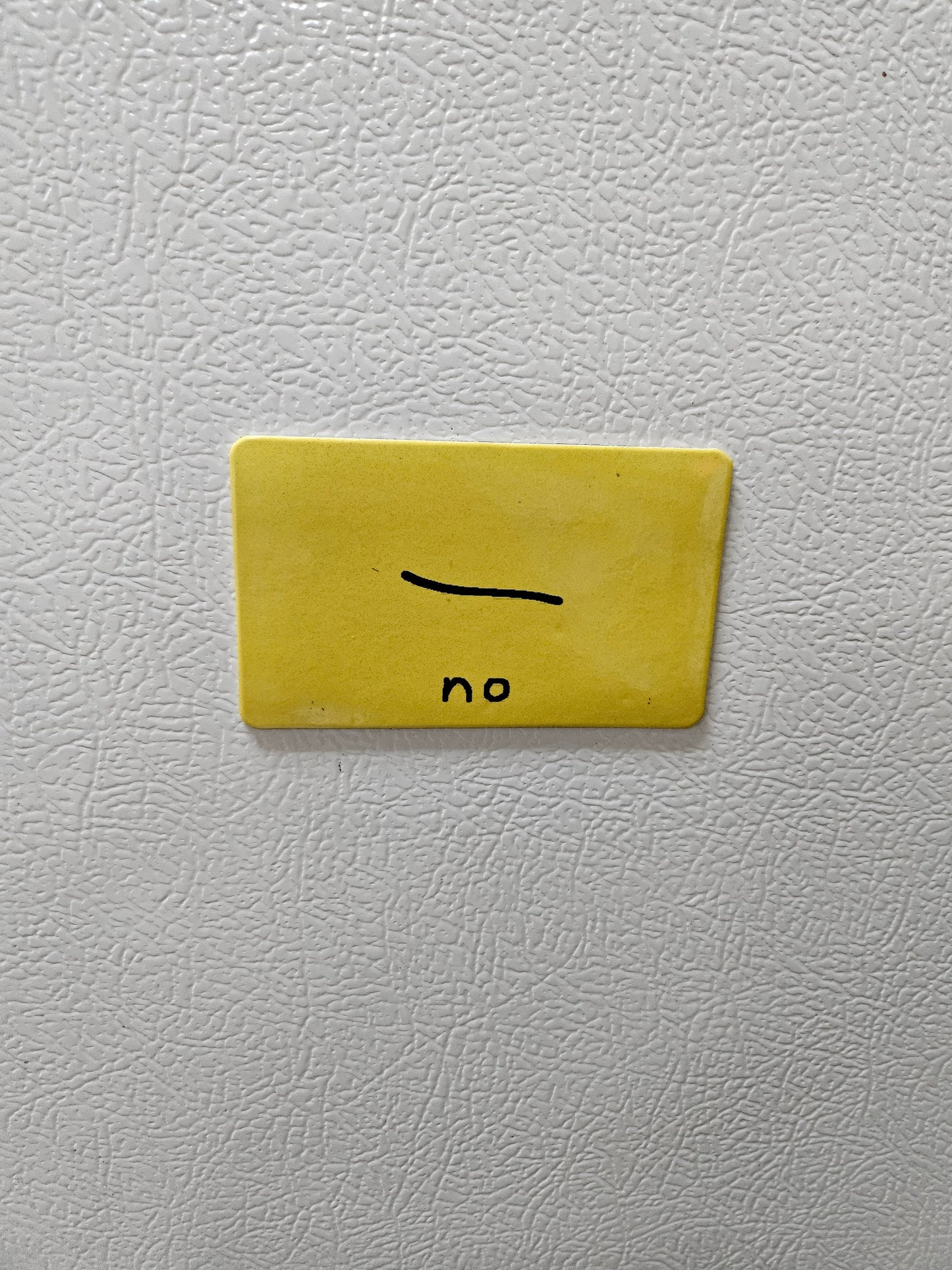 Funny "NO" poorly drawn Gadsden flag parody fridge magnet 2x3.5" dimensions