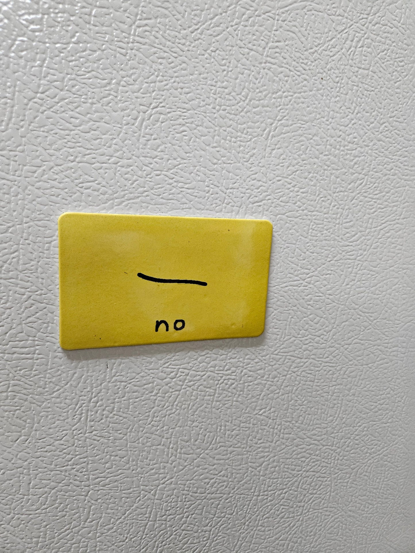 Funny "NO" poorly drawn Gadsden flag parody fridge magnet x3.   2x3.5" dimensions